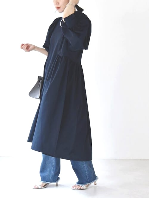 quaranciel:〈洗濯機可能〉ハンサム テーパード デニム パンツ（デニム