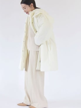 「30代ファッション」｜「アイテム（その他アウター）」を使った、naoさん（レディース・156cm）の冬コーディネート