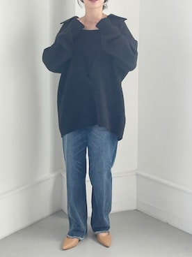 「新星WEARISTAにエントリー」｜「アイテム（パンプス）」を使った、naoさん（レディース・156cm）の冬コーディネート