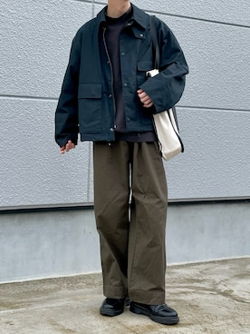「epnok（エプノック）のアイテム（バッグ）」を使った、noriさん（メンズ・167cm）の秋コーディネート