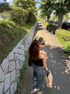 「アイテム（タンクトップ）」を使った、manyoさん（レディース・152cm）の秋コーディネート