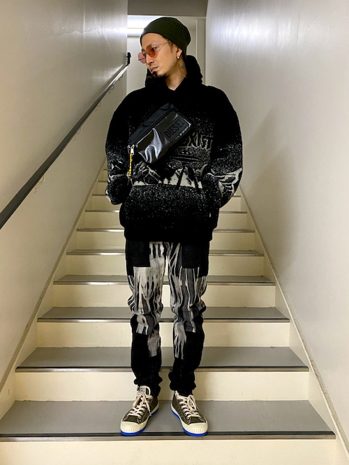 Diesel Accessories Store 阪急西宮ガーデンズブッチさんのニットキャップ ビーニーを使ったコーディネート Zozotown