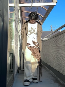 「アイテム（モッズコート）」を使った、Toshiさん（メンズ・170cm）の秋コーディネート