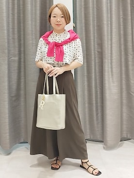 「MILOS（ミロス）のアイテム」を使った、sugiさん（レディース・153cm）の春コーディネート