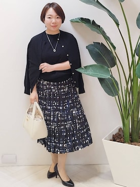 「INDIVI（インディヴィ）のアイテム」を使った、sugiさん（レディース・153cm）の春コーディネート