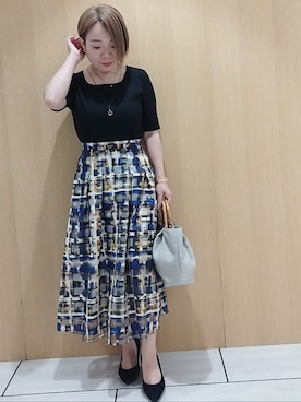 「UNTITLED（アンタイトル）のアイテム」を使った、sugiさん（レディース・153cm）の夏コーディネート