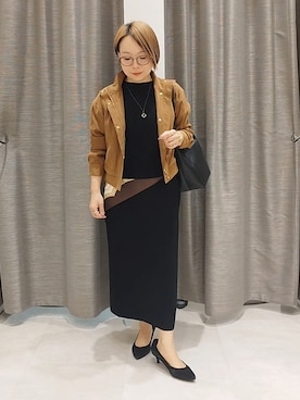 「UNTITLED（アンタイトル）のアイテム（スカート）」を使った、sugiさん（レディース・153cm）の秋コーディネート