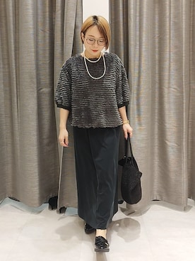 「UNTITLED（アンタイトル）のアイテム（スカート）」を使った、sugiさん（レディース・153cm）の秋コーディネート