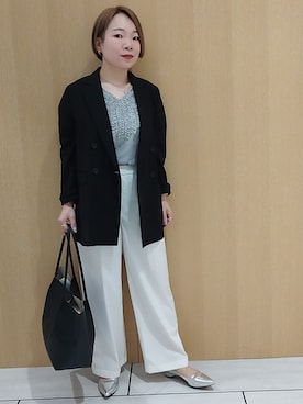 「UNTITLED（アンタイトル）のアイテム」を使った、sugiさん（レディース・153cm）の夏コーディネート