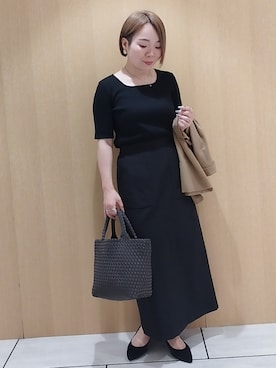 「アイテム（テーラードジャケット、イエロー系）」を使った、sugiさん（レディース・153cm）の夏コーディネート