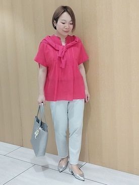「MILOS（ミロス）のアイテム」を使った、sugiさん（レディース・153cm）の春コーディネート