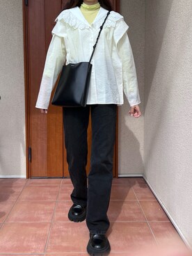 「BALENCIAGA」｜「アイテム（ブーツ）」を使った、reoさん（レディース・170cm）の秋コーディネート