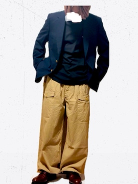 「DANTON（ダントン）のアイテム（トップス）」を使った、くろさん（メンズ・167cm）の春コーディネート