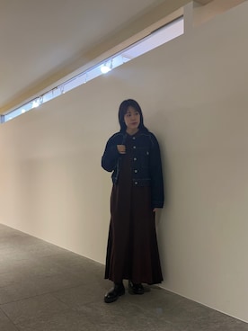 「kbf_ootd」｜「アイテム（デニムジャケット）」を使った、maikoさん（レディース・159cm）の冬コーディネート