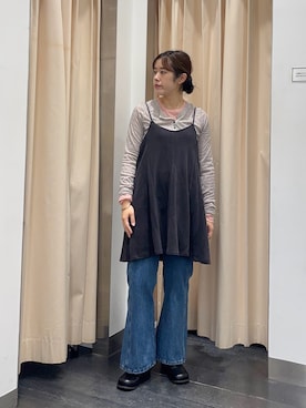 「トレンド秋素材コーデ」｜maikoさん（レディース・159cm）の秋コーディネート