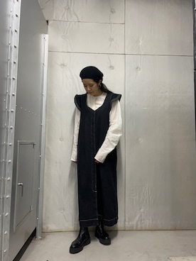 「kbf_ootd」｜「アイテム（ハンチング/ベレー帽）」を使った、maikoさん（レディース・159cm）の夏コーディネート