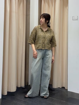 「KBF（ケイビーエフ）のアイテム（トップス）」を使った、maikoさん（レディース・159cm）の春コーディネート