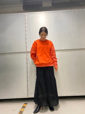 「kbf_ootd」｜「アイテム（スウェット）」を使った、maikoさん（レディース・159cm）の冬コーディネート
