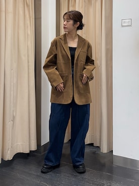 「アイテム（その他アウター）」を使った、maikoさん（骨格ウェーブ・レディース・159cm）の秋コーディネート