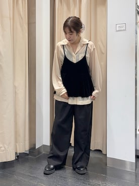 「KBF（ケイビーエフ）のアイテム（キャミソール）」を使った、maikoさん（レディース・159cm）の夏コーディネート