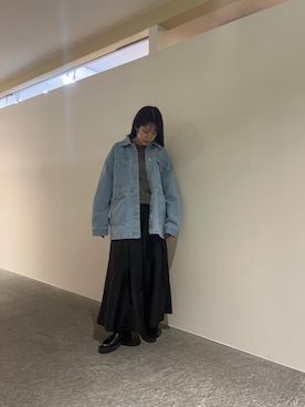 「kbf_ootd」｜「アイテム（デニムジャケット）」を使った、maikoさん（レディース・159cm）の冬コーディネート