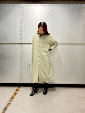 「kbf_ootd」｜「アイテム（ダウンジャケット/コート）」を使った、maikoさん（レディース・159cm）の秋コーディネート