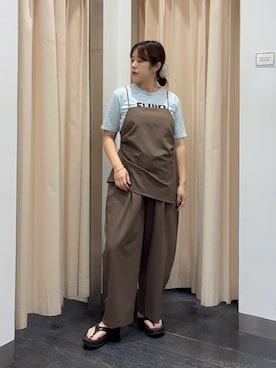 「KBF（ケイビーエフ）のアイテム（ジャケット/アウター）」を使った、maikoさん（レディース・159cm）の夏コーディネート