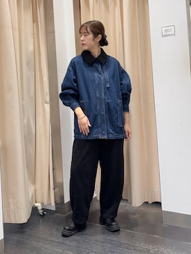 2WAYカラーデニムブルゾンを使った人気ファッションコーディネート - WEAR