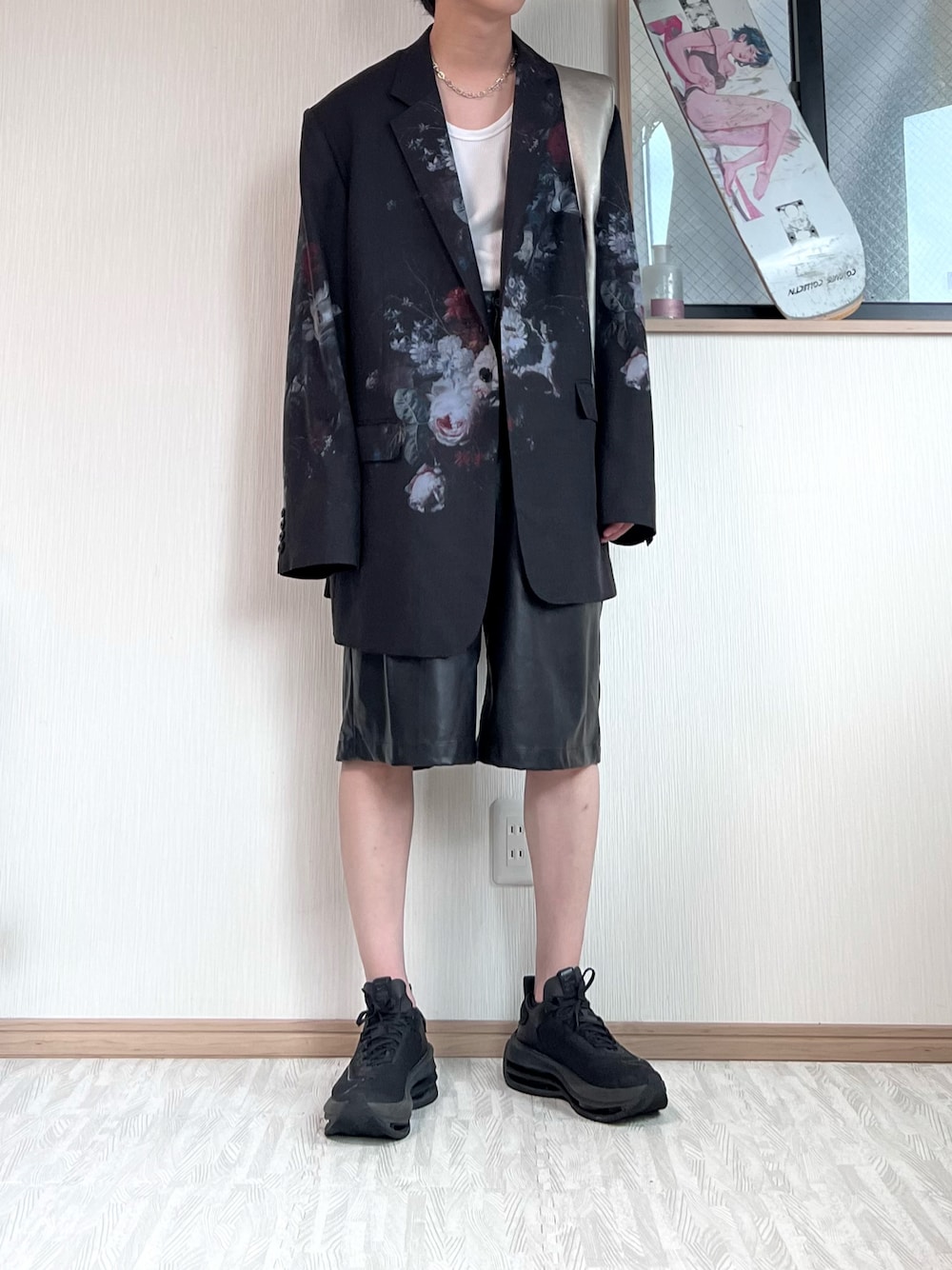 まっくんページ⛳Malbon 半袖シャツ×ショートパンツ ベージュ