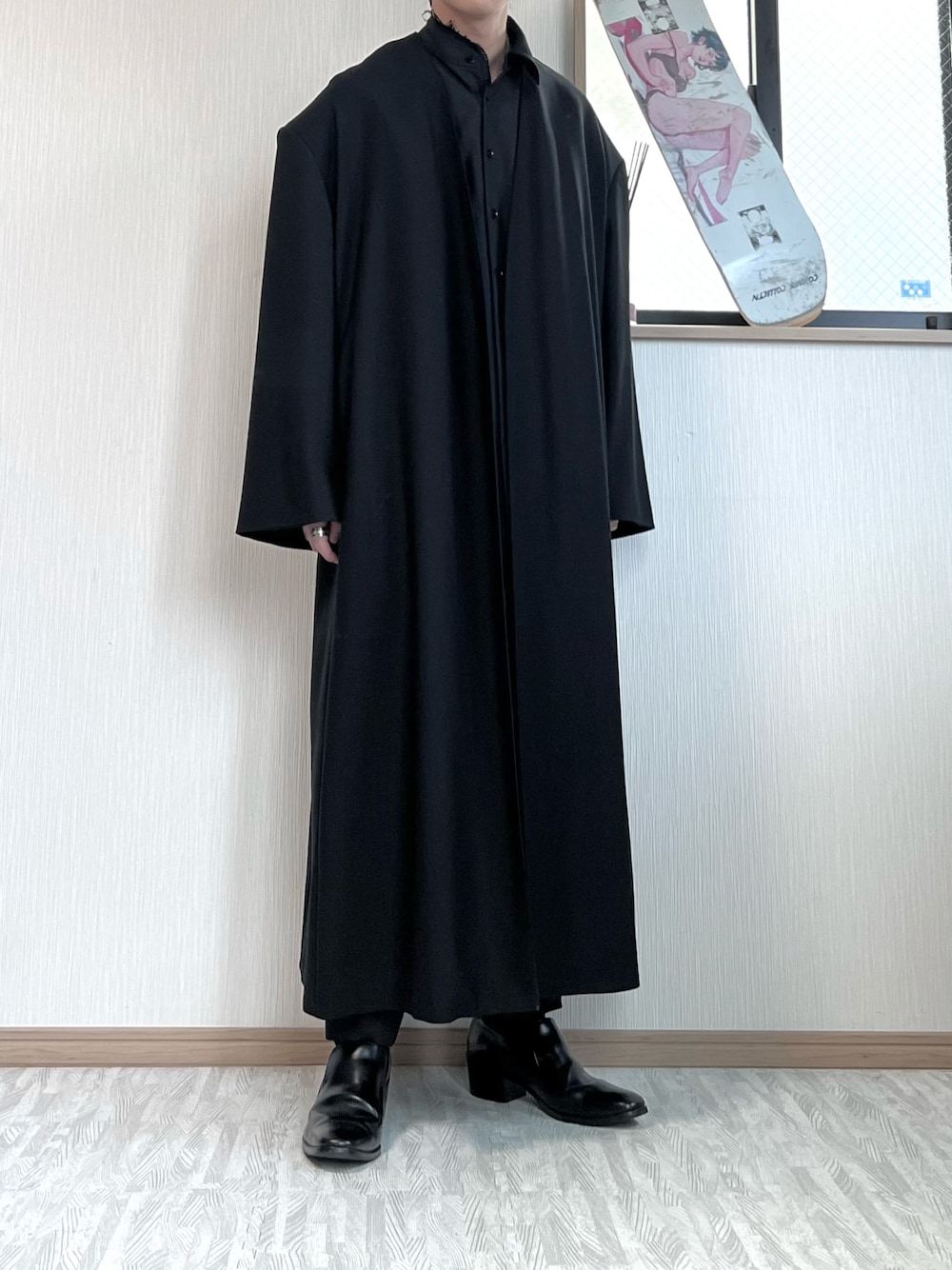 LAD MUSICIAN ノーカラーロングジャケット LAD MUSICIAN（ラッドミュージシャン）の「KIMONO LONG JACKET（ノー