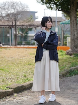 「エアマックス90」｜みわ太郎さん（レディース・155cm）の冬コーディネート