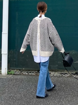 「アイテム（ピアス（両耳用））」を使った、ＫＲさん（レディース・159cm）の秋コーディネート