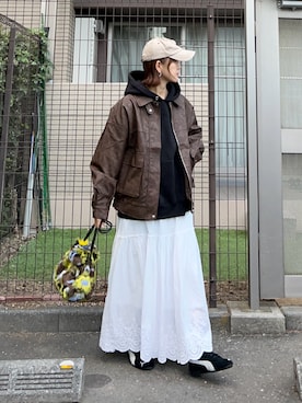 「アイテム（スウェット）」を使った、ＫＲさん（レディース・159cm）の秋コーディネート