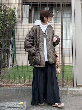 「アイテム（トートバッグ）」を使った、ＫＲさん（レディース・159cm）の冬コーディネート