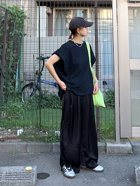 「アイテム（トートバッグ）」を使った、ＫＲさん（レディース・159cm）の夏コーディネート