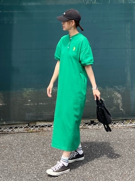 「anq.（アンク）のアイテム（ピアス（両耳用））」を使った、ＫＲさん（レディース・159cm）の春コーディネート