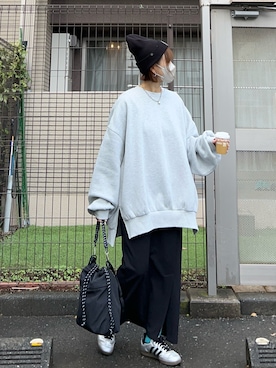 「アイテム（帽子）」を使った、ＫＲさん（レディース・159cm）の冬コーディネート