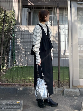 「アイテム（ワンピース/ドレス）」を使った、ＫＲさん（レディース・159cm）の冬コーディネート