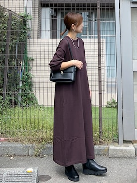 「アイテム（ワンピース/ドレス）」を使った、ＫＲさん（レディース・159cm）の秋コーディネート