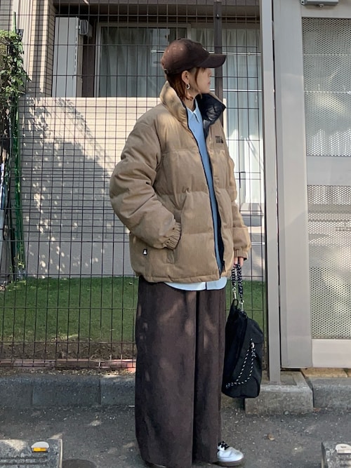 セール】バブルダウンジャケット コーデュロイ（ダウンジャケット