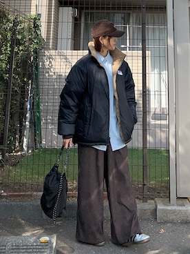 「アイテム（ダウンジャケット/コート）」を使った、ＫＲさん（レディース・159cm）の秋コーディネート