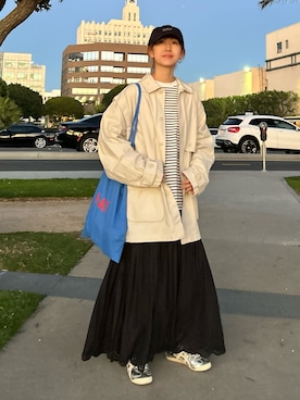 KRさん(レディース・159cm)の冬コーディネート