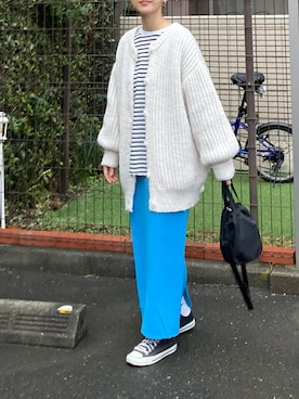 「feepur（フェピュール）のアイテム（スカート）」を使った、ＫＲさん（レディース・159cm）の冬コーディネート