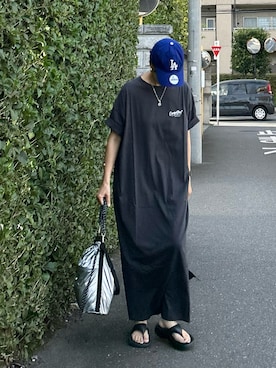 「アイテム（ワンピース/ドレス）」を使った、ＫＲさん（レディース・159cm）の夏コーディネート