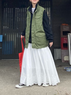 「HWG_5（エイチダブルゴー）のアイテム」を使った、ＫＲさん（レディース・159cm）の冬コーディネート