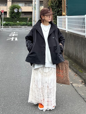 「green label relaxing（グリーンレーベルリラクシング）のアイテム」を使った、ＫＲさん（レディース・159cm）の秋コーディネート