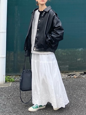 KRさん(レディース・159cm)の春コーディネート