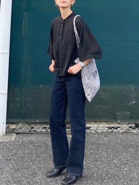 「LBC（エルビーシー）のアイテム（シャツ/ブラウス）」を使った、ＫＲさん（レディース・159cm）の夏コーディネート