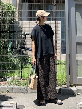 「アイテム（Tシャツ/カットソー）」を使った、ＫＲさん（レディース・159cm）の夏コーディネート