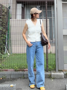 「THE YOn（ザヨン）のアイテム」を使った、ＫＲさん（レディース・159cm）の夏コーディネート